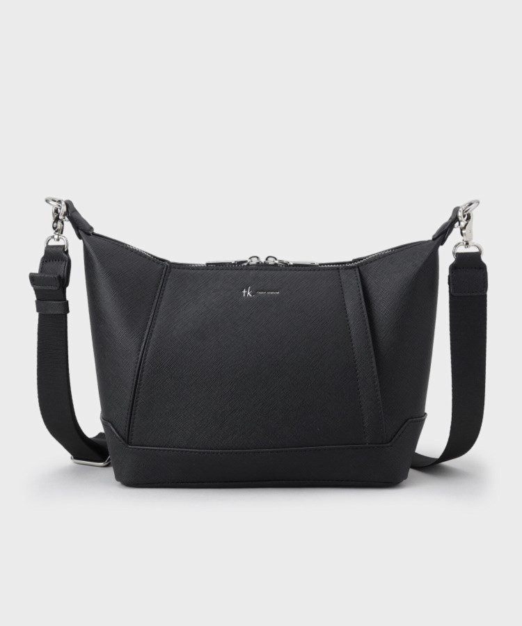 【SALE／30%OFF】tk.TAKEO KIKUCHI レクタングルショルダーバッグ ティーケータケオキクチ バッグ ショルダーバッグ ブラック【送料無料】