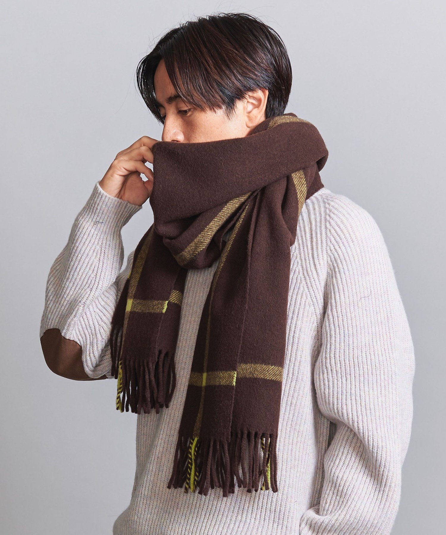 【SALE／50%OFF】BEAUTY&YOUTH UNITED ARROWS ライン ストール -MADE IN ITALY- ユナイテッドアローズ ..