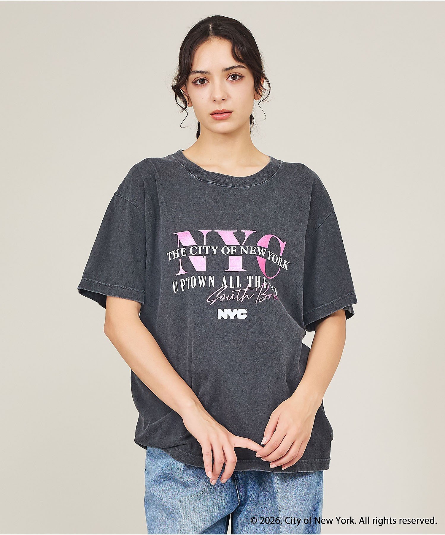 ABAHOUSE LASTWORD 【GOOD ROCK SPEED / グッドロックスピード】NYC/ NewYo アバハウス トップス カットソー・Tシャツ ホワイト ブラック【送料無料】