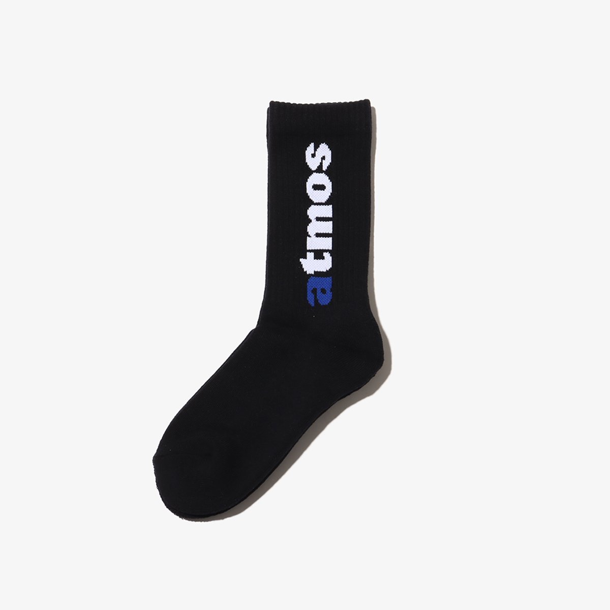 atmos atmos JACQUARD LOGO SOCKS BLACK アトモス 靴下・レッグウェア 靴下 ブラック