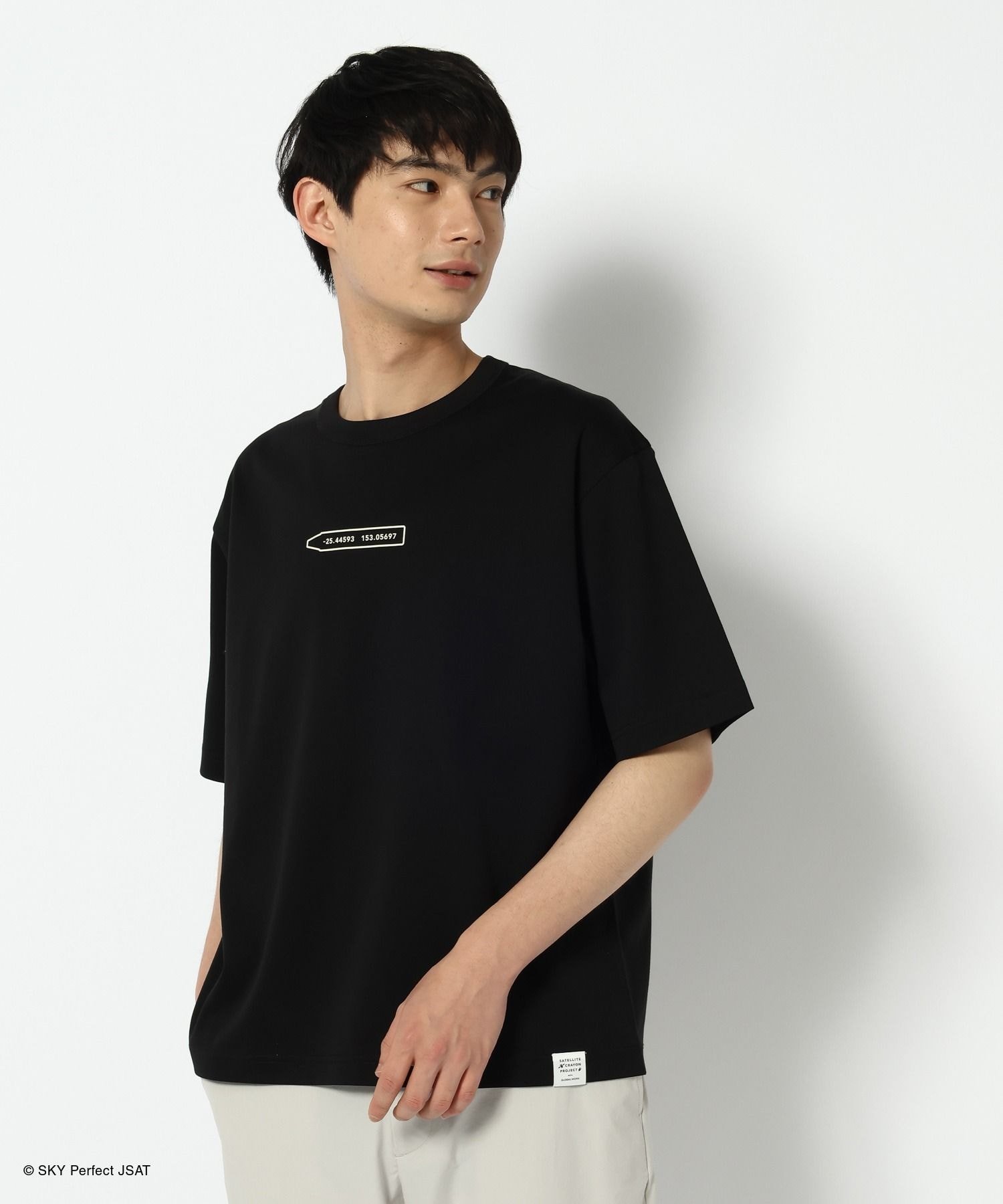【SATELLITE CRAYON PROJECT】カラーTEE半袖/647375 グローバルワーク トップス カットソー・Tシャツ