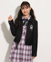 【SALE／30%OFF】PINK-latte 【入卒・セレモニー・卒服】コーチジャケット/マウスカバー付き ピンク ラテ ジャケット・アウター ブルゾン・ジャンパー ブラック グレー【送料無料】