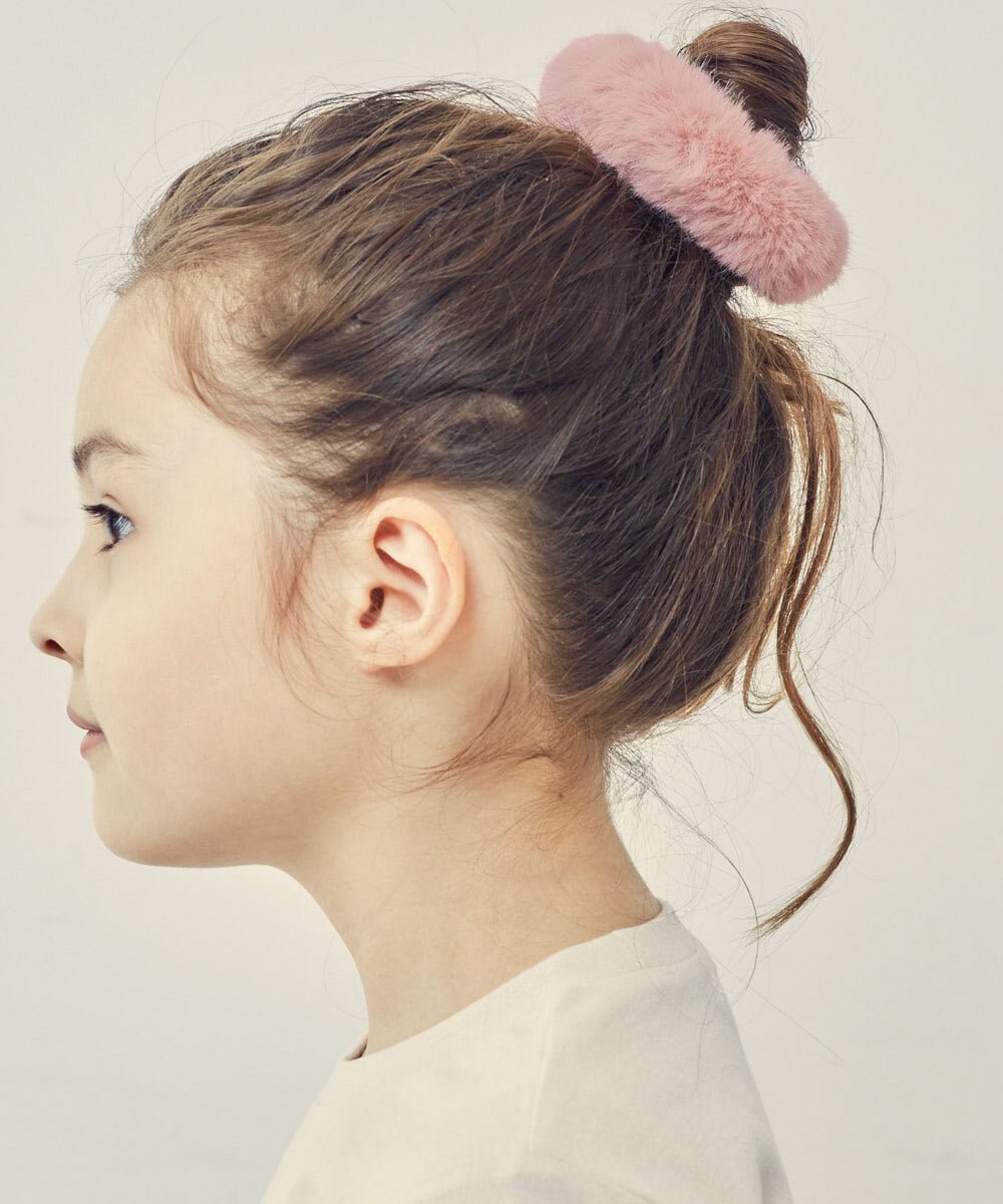 楽天Rakuten Fashion【SALE／20％OFF】a.v.v [KIDS]フェイクファーシュシュ アー・ヴェ・ヴェ ヘアアクセサリー その他のヘアアクセサリー ピンク グレー