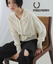 【SALE／30 OFF】Ray BEAMS FRED PERRY Ray BEAMS / 別注 Open Knit Cardigan ビームス ウイメン トップス カーディガン ホワイト【送料無料】