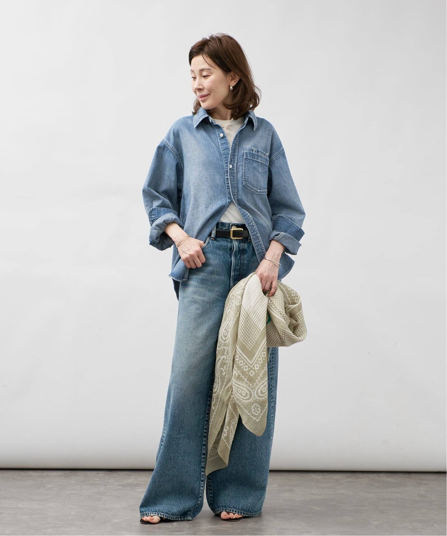 VERMEIL par iena NEEDBY VINTAGE ニードバイ ヴィンテージ ISE 7579V3442 ヴェルメイユ パー イエナ トップス シャツ・ブラウス ネイビー