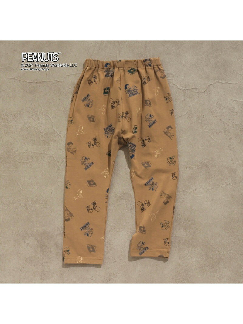 【SALE／30%OFF】BREEZE PEANUTS デイリーパンツ(スヌーピー) 10分丈 エフオーオンラインストア パンツ その他のパンツ ブラウン グレーのサムネイル