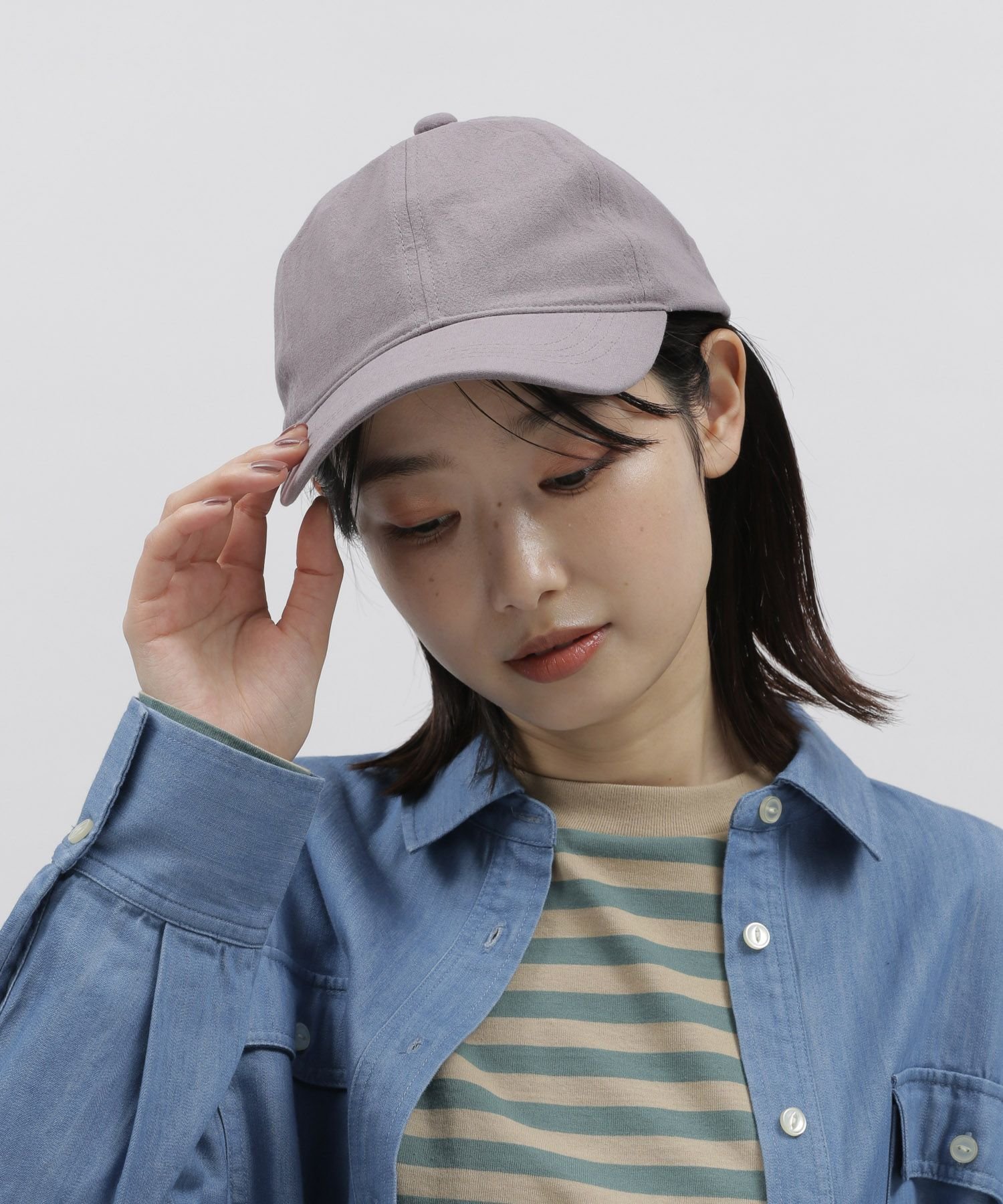 【SALE／31%OFF】LAKOLE (W)リンクルコットンCAP ラコレ 帽子 キャップ グレー ブラック ベージュ