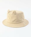 【SALE/25%OFF】COMME CA ISM UVカット クマ耳付きハット コムサイズム 帽子 ハット ベージュ ホワイト