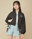 【SALE／23%OFF】JENNI love サイドリボンブルゾン ジェニィオンラインショップ ジャケット・アウター ブルゾン・ジャンパー ブラック ベージュ ブルー【送料無料】