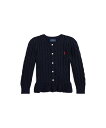 POLO RALPH LAUREN (ガールズ 2才~6才)ケーブルニット コットン ペプラム カーディガン ラルフローレン トップス カーディガン ネイビー【...