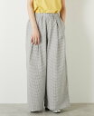 LOGEMENT DE CLAIRE 【LOURMARIN】タックイージーワイドパンツ メルローズクレール パンツ その他のパンツ ホワイト ブラック【送料無料...