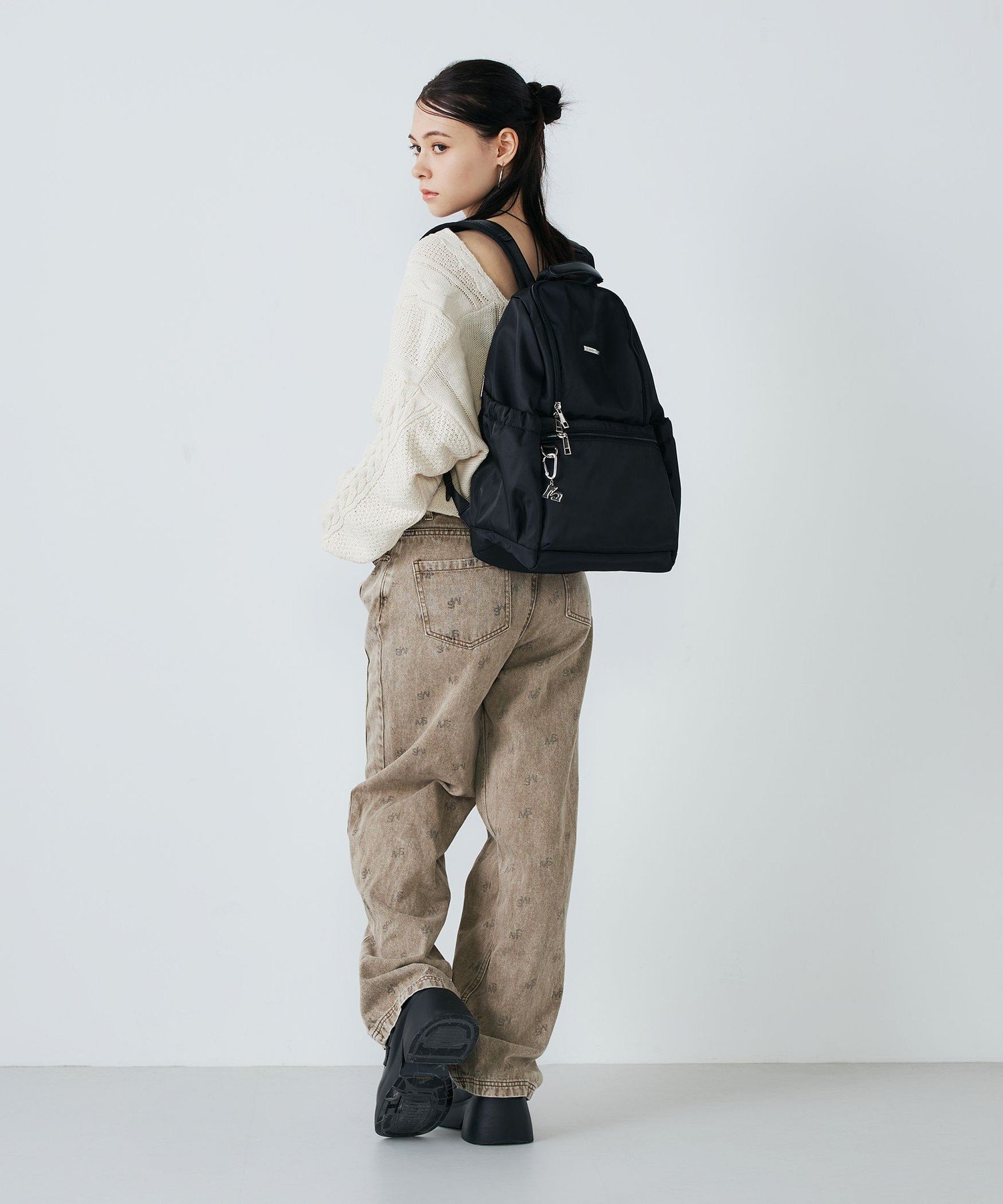 MURUA MURUA (ムルーア) CASUAL バックパック エルゲイス バッグ リュック・バックパック ブラック