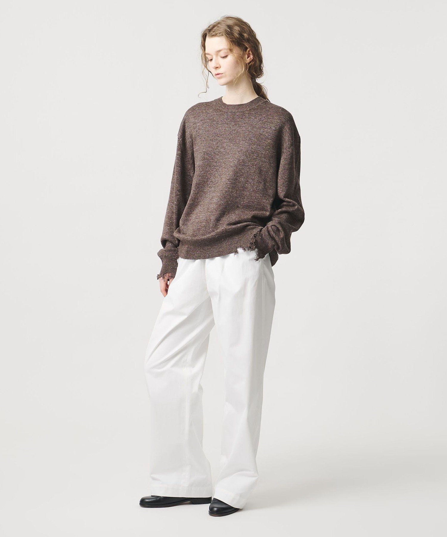 ＜LOEFF＞コットン ギャバジン パンツ ユナイテッドアローズ パンツ その他のパンツ ホワイト