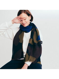Camouflage Wool Scarf ZRSN674: Moss Green Camouflage Wool Scarf ZRSN674: Moss Green