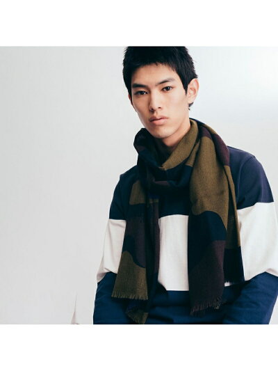 Camouflage Wool Scarf ZRSN674: Moss Green Camouflage Wool Scarf ZRSN674: Moss Green