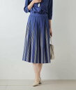 ニューヨーカー 服 レディース 【SALE／38%OFF】NEWYORKER WOMEN L-SIZE 【L】シャドーラチネストライプ タックスカート ニューヨーカー エルサイズ スカート その他のスカート ネイビー【送料無料】