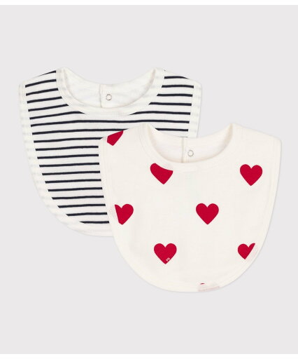 PETIT BATEAU スタイ2枚組 プチバトー マタニティウェア・ベビー用品 スタイ・よだれかけ【送料無料】 PETIT BATEAU スタイ2枚組 プチバトー マタニティウェア・ベビー用品 スタイ・よだれかけ【送料無料】