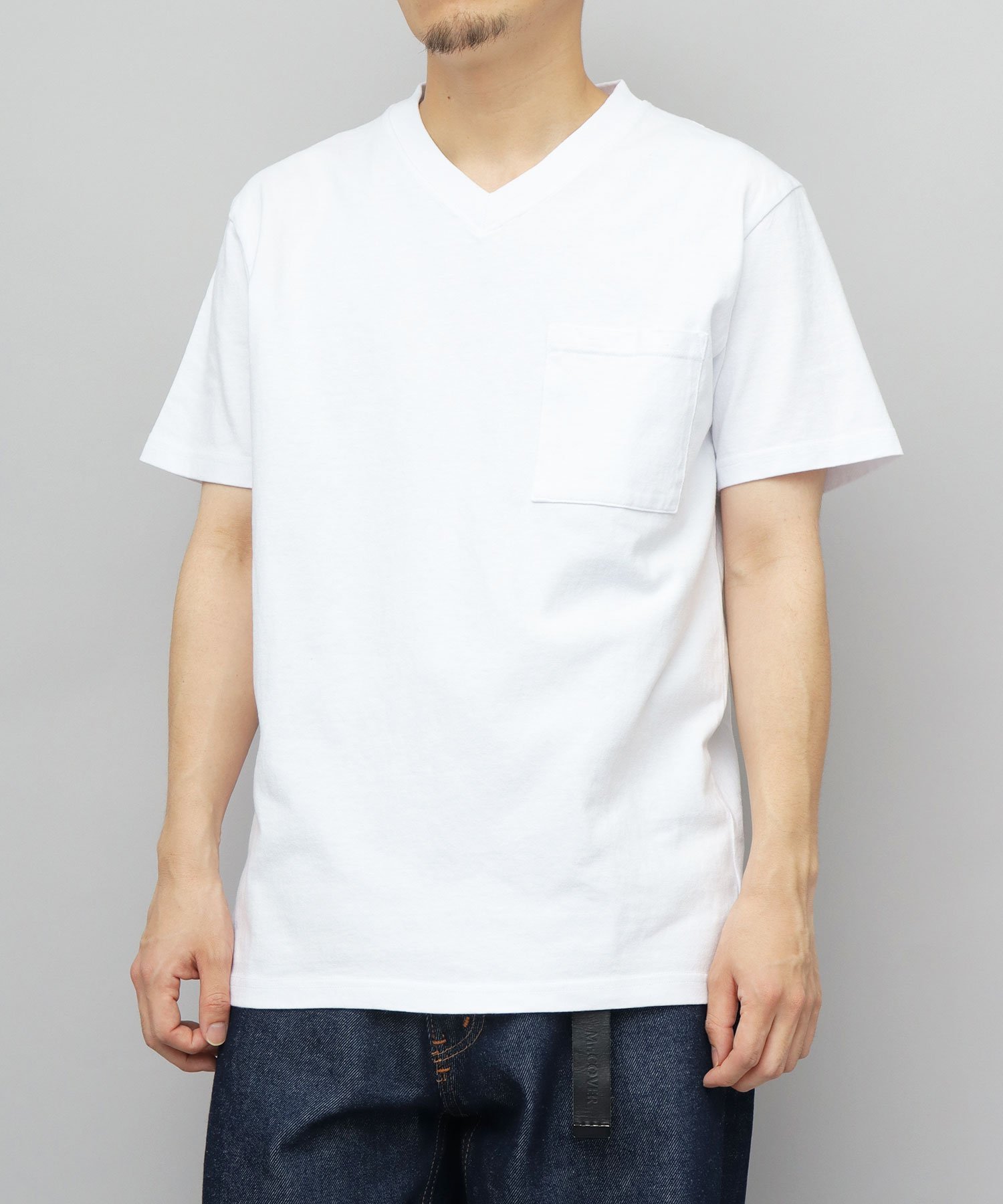 Goodwear goodwear グッドウェア tシャツ 半袖 メンズ レディース Vネック エー.エム.エス. トップス カットソー・Tシャツ グレー ホワイト ブラック
