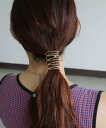 【SALE/10%OFF】colleca la メタルライン ロングタイトヘアカフ/ヘアフック コレカラ ヘアアクセサリー その他のヘアアクセサリー ゴールド シルバー