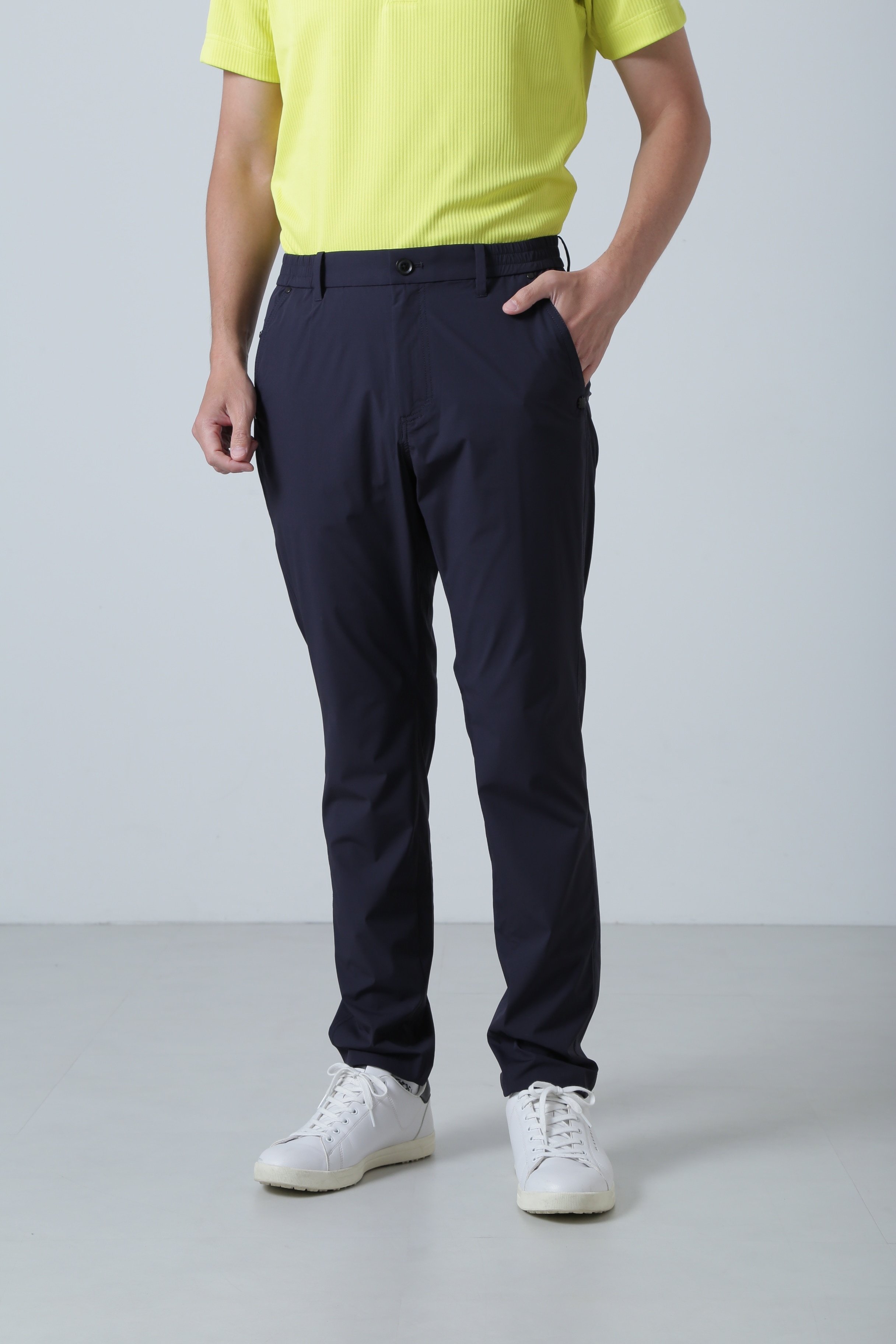 St ANDREWS ナイロンストレッチパンツ (MENS) セントアンドリュース パンツ その他のパンツ ブラック ネイビー