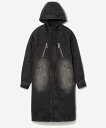 【SALE/30%OFF】HARE デニムフードコート ハレ トップス その他のトップス ブラック グレー【送料無料】