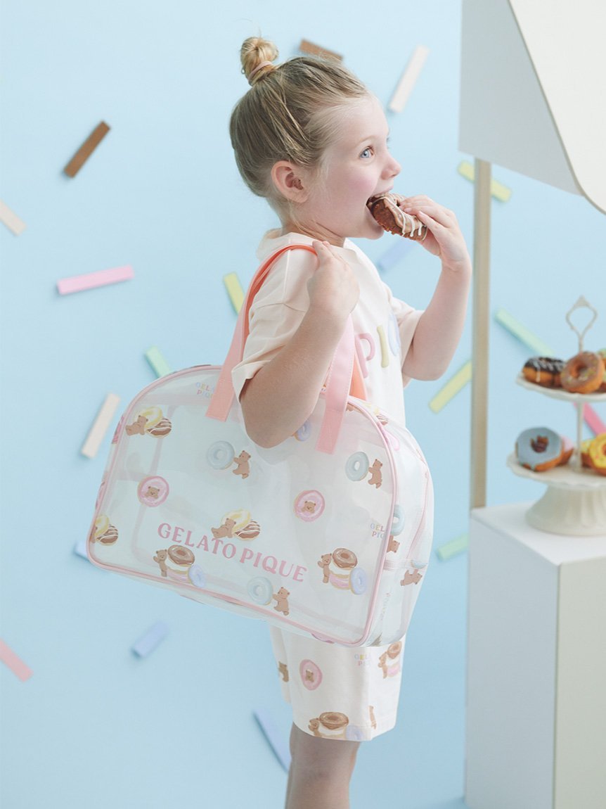 gelato pique 【KIDS】ドーナツベア柄PVCプールバッグ ジェラートピケ ファッション雑貨 その他のファッション雑貨 ピンク【送料無料】