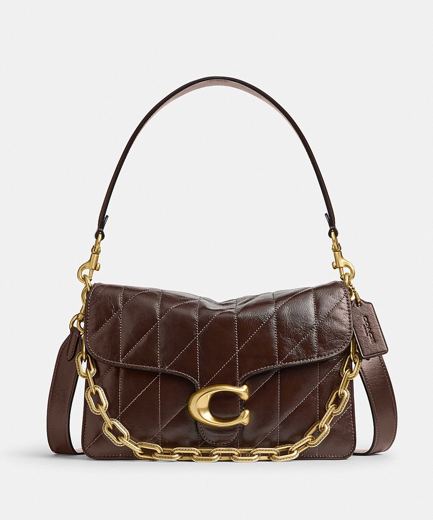 COACH 【公式】チェーン タビー ショルダー バッグ・キルティング コーチ バッグ ショルダーバッグ ブラウン【送料無料】のサムネイル