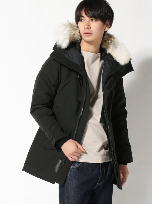 CANADA GOOSE CG Langford Parka FF エディフィス コート/ジャケット ダウンジャケット ブラック【送料無料】