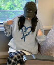 【SALE/35%OFF】HALEY PESCA HALEY PESCA/(W)ハートプリント カジュアルスウェット チェルカ トップス スウェット・トレーナー...