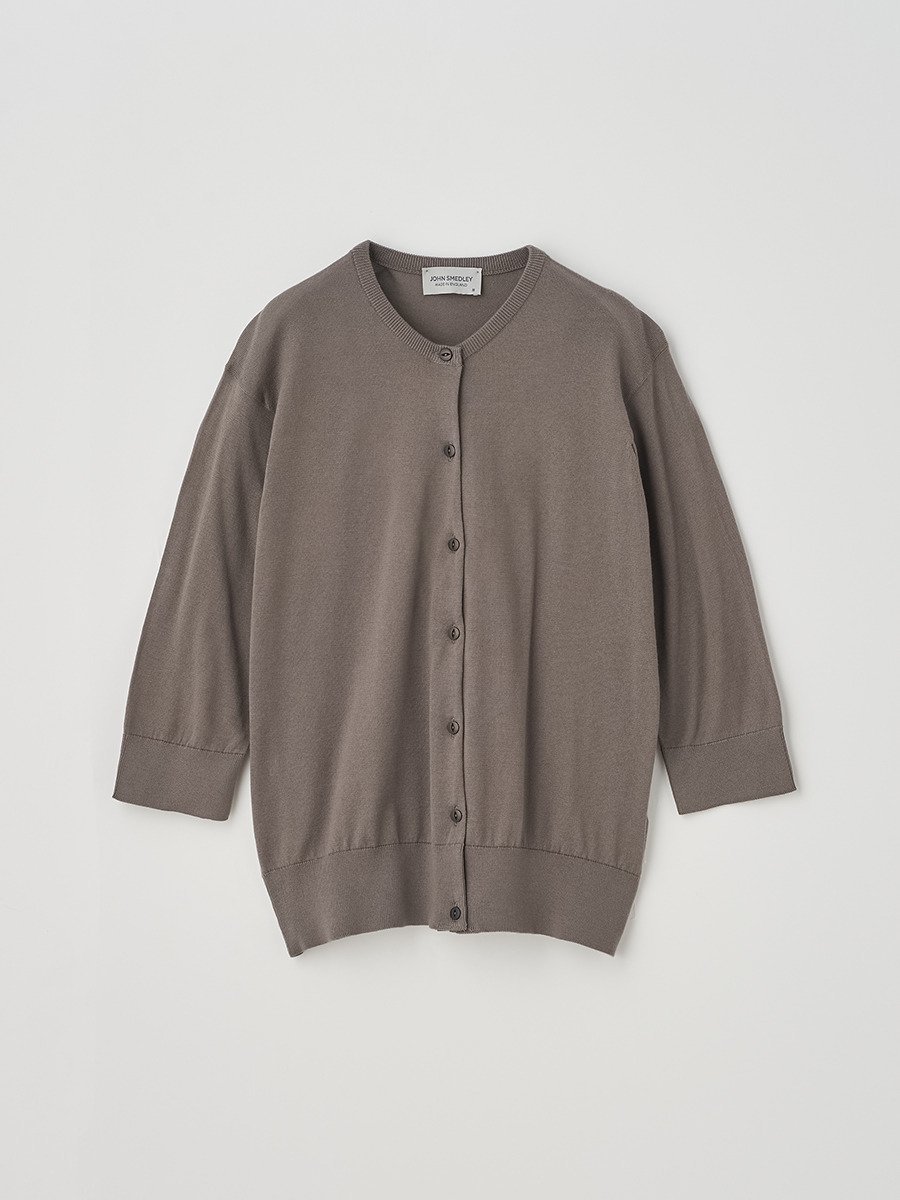 JOHN SMEDLEY Crew neck 1/2 length sleeved Cardigan  S4575  30G 󥹥ɥ졼 ȥåץ ˥åȡ̵