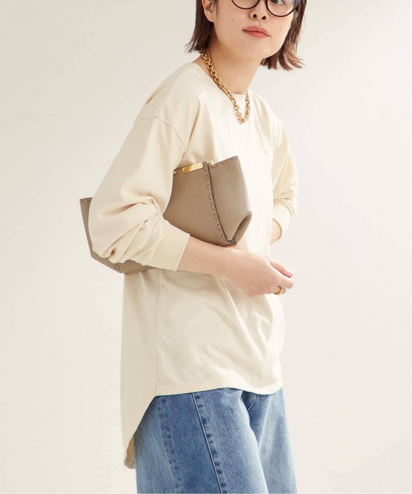 plage TC ロングスリーブTシャツ プラージュ トップス カットソー・Tシャツ グリーン ベージュ ホワイト【送料無料】