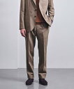UNITED ARROWS ANGELICO ヘリンボーン 1プリーツ パンツ R-MODEL ユナイテッドアローズ スーツ・フォーマル スーツパンツ ベージュ...