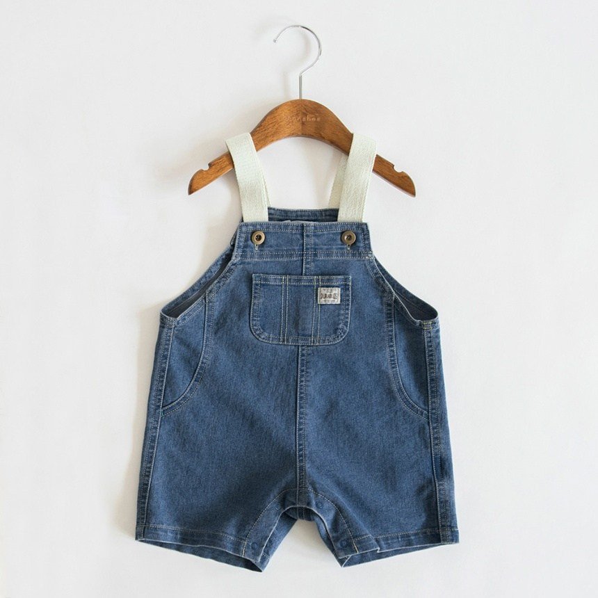 【SALE／20%OFF】branshes 【キッズとリンクコーデ】デニム/ツイル サロペット ブランシェス マタニティウェア・ベビー用品 ロンパース・カバーオール ブルー ホワイト