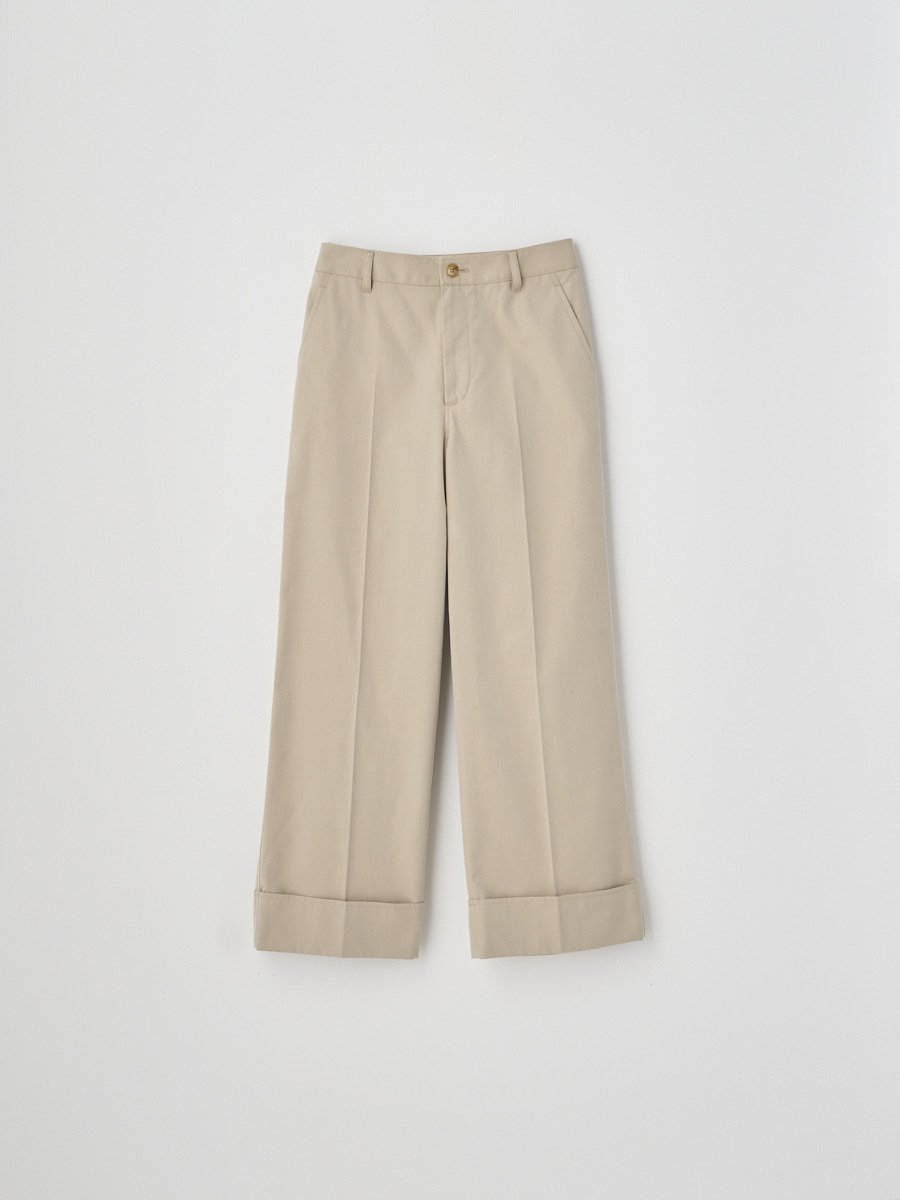 JOHN SMEDLEY コットンロールアップパンツ｜FP103 ジョンスメドレー パンツ その他のパンツ ベージュ【送料無料】