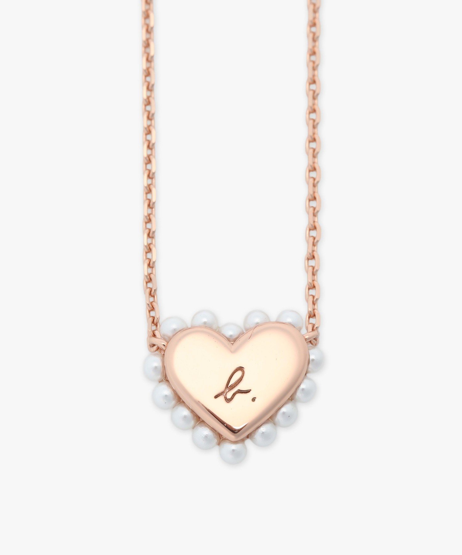 agnes b. FEMME ハートパール ネックレス "Timeless Love" アニエスベー アクセサリー・腕時計 ネックレス ピンク【送料無料】