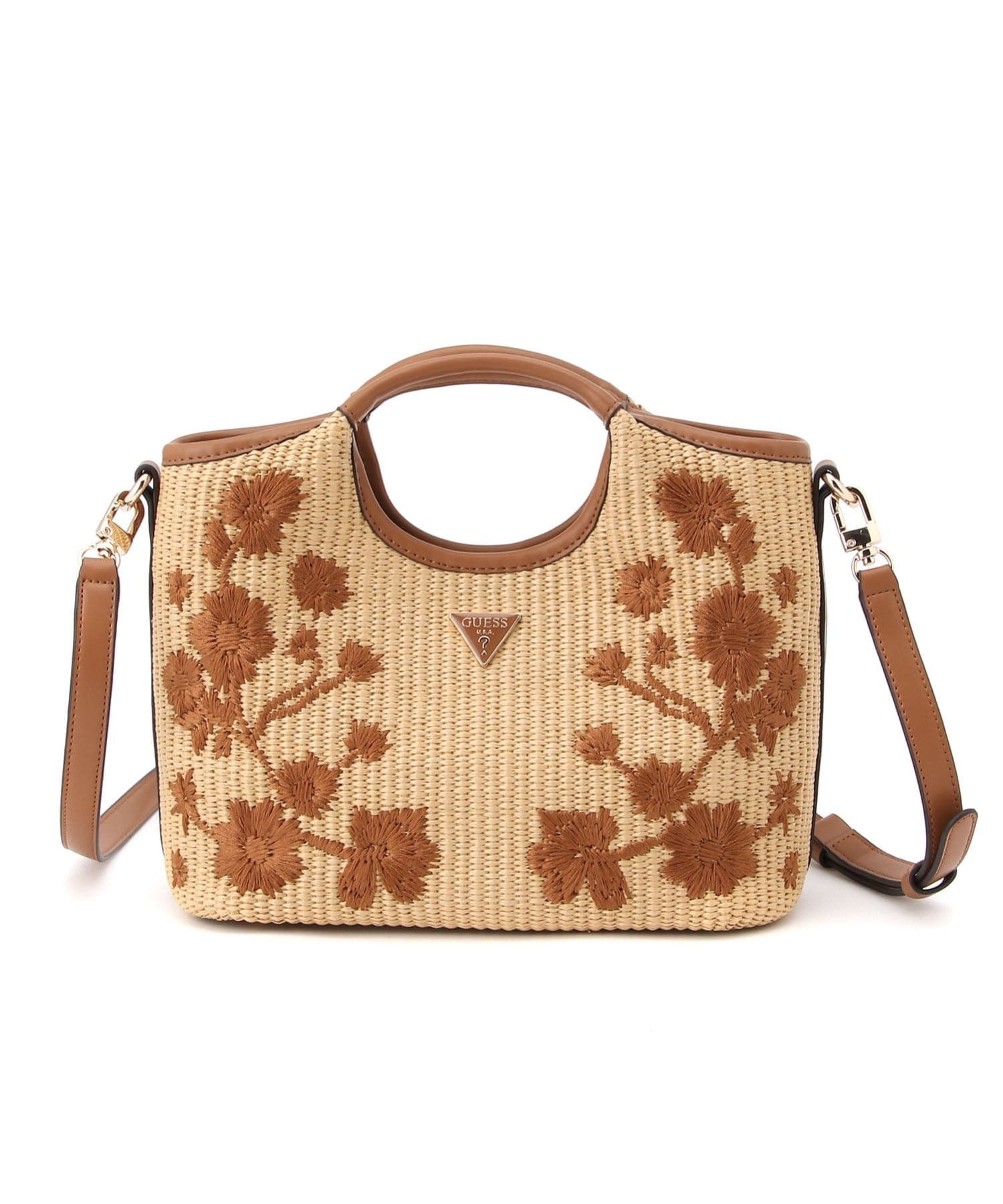 GUESS/(W)KIRSTEN Mini Satchel ゲス バッグ ショルダーバッグ ベージュ