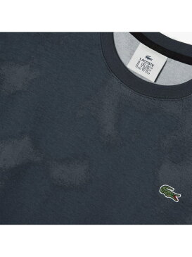 【SALE／30%OFF】LACOSTE ルーズフィットマーブルエフェクトクルーネックTシャツ ラコステ カットソー スウェット【送料無料】