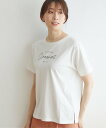 ikka ロゴフォトプリントTシャツ イッカ トップス カットソー・Tシャツ ホワイト ブラック オレンジ