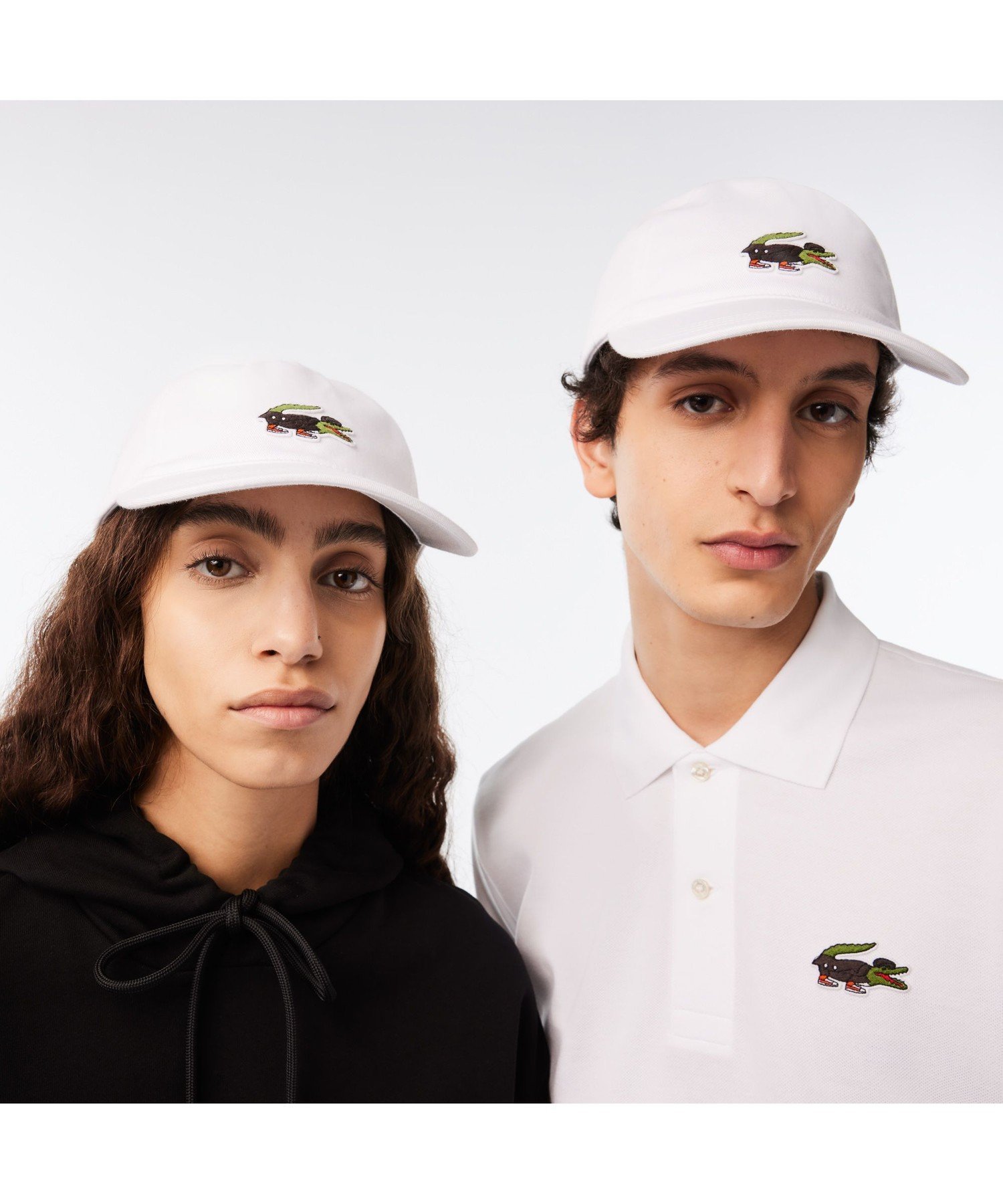 ラコステ 【SALE／50%OFF】LACOSTE 『Lacoste x Netflix』 アレンジワニロゴキャップ ラコステ 帽子 キャップ ホワイト【送料無料】