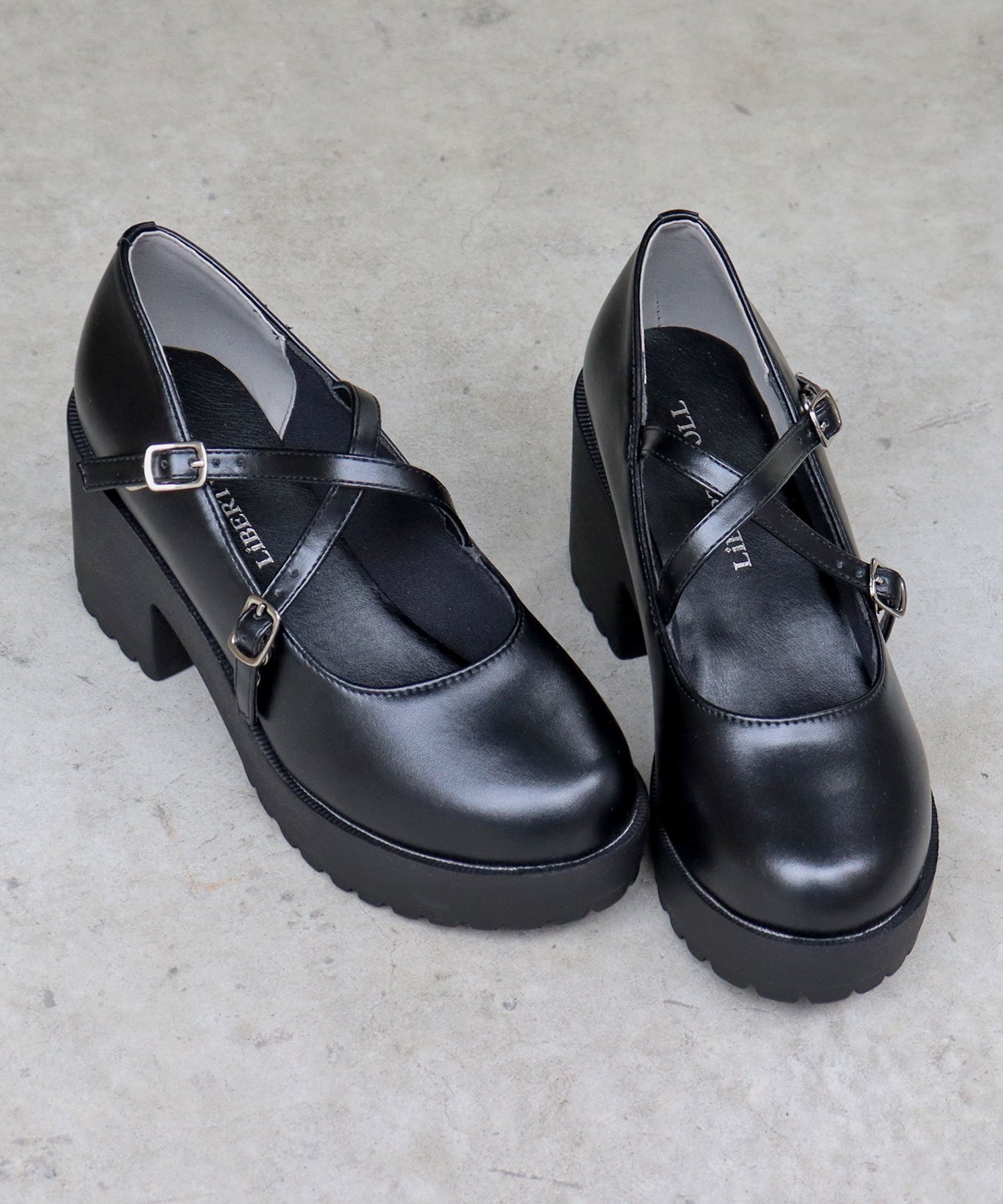 【SALE/20%OFF】LibertyDoll 8cmヒール オフィス ワンピース クロスストラップ パンプス ☆3061 サンエーフットウェアー シューズ・...