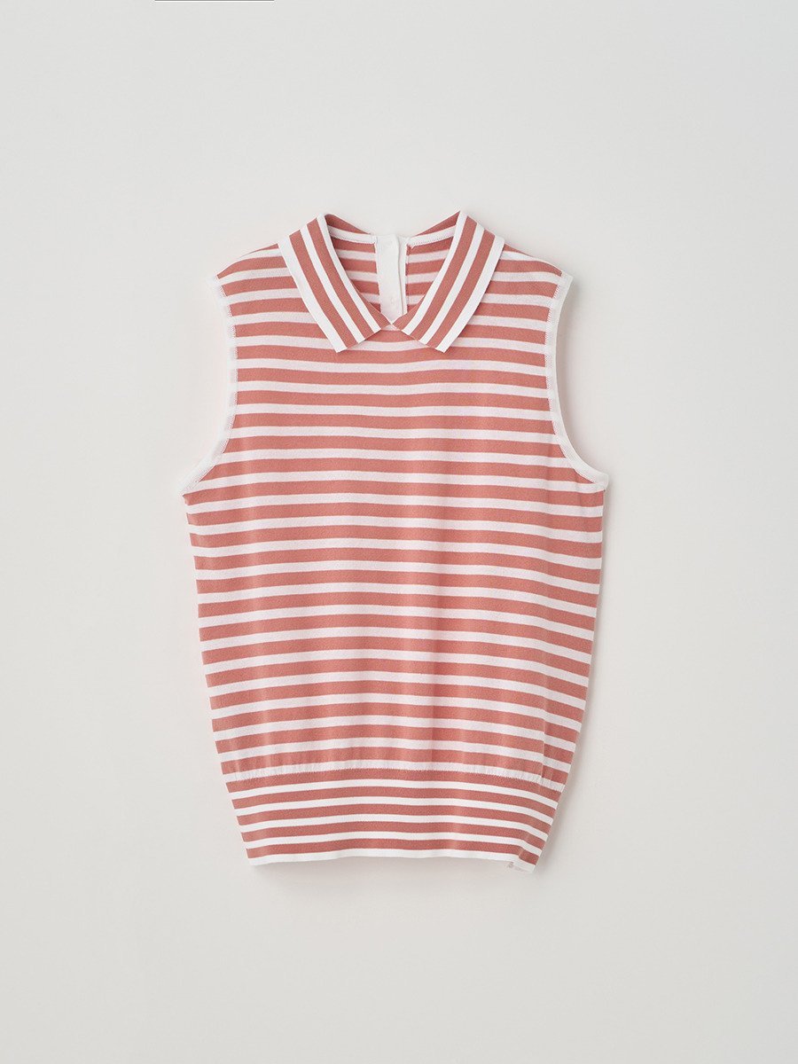 ジョンスメドレー トップス レディース JOHN SMEDLEY Striped Sleeveless Shirt ｜ SIGRID ｜ 30G ジョンスメドレー トップス ニット【送料無料】