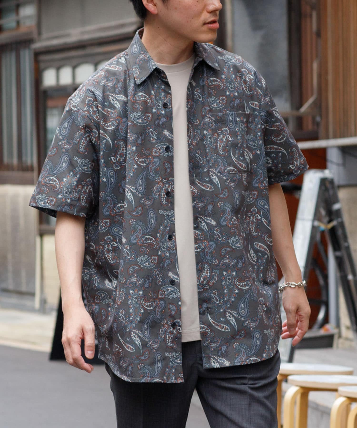 URBAN RESEARCH ITEMS 吸水速乾 ドットメッシュ 半袖シャツ アーバンリサーチアイテムズ トップス シャツ・ブラウス カーキ ブラック【送料無料】