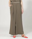 【SALE/30%OFF】EPOCA バックサテンジョーゼット イージーワイドパンツ エポカ パンツ その他のパンツ ブラック ブラウン【送料無料】