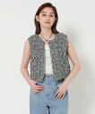 UNITED ARROWS シャーリング ベスト ユナイテッドアローズ トップス ベスト・ジレ ブラック【送料無料】