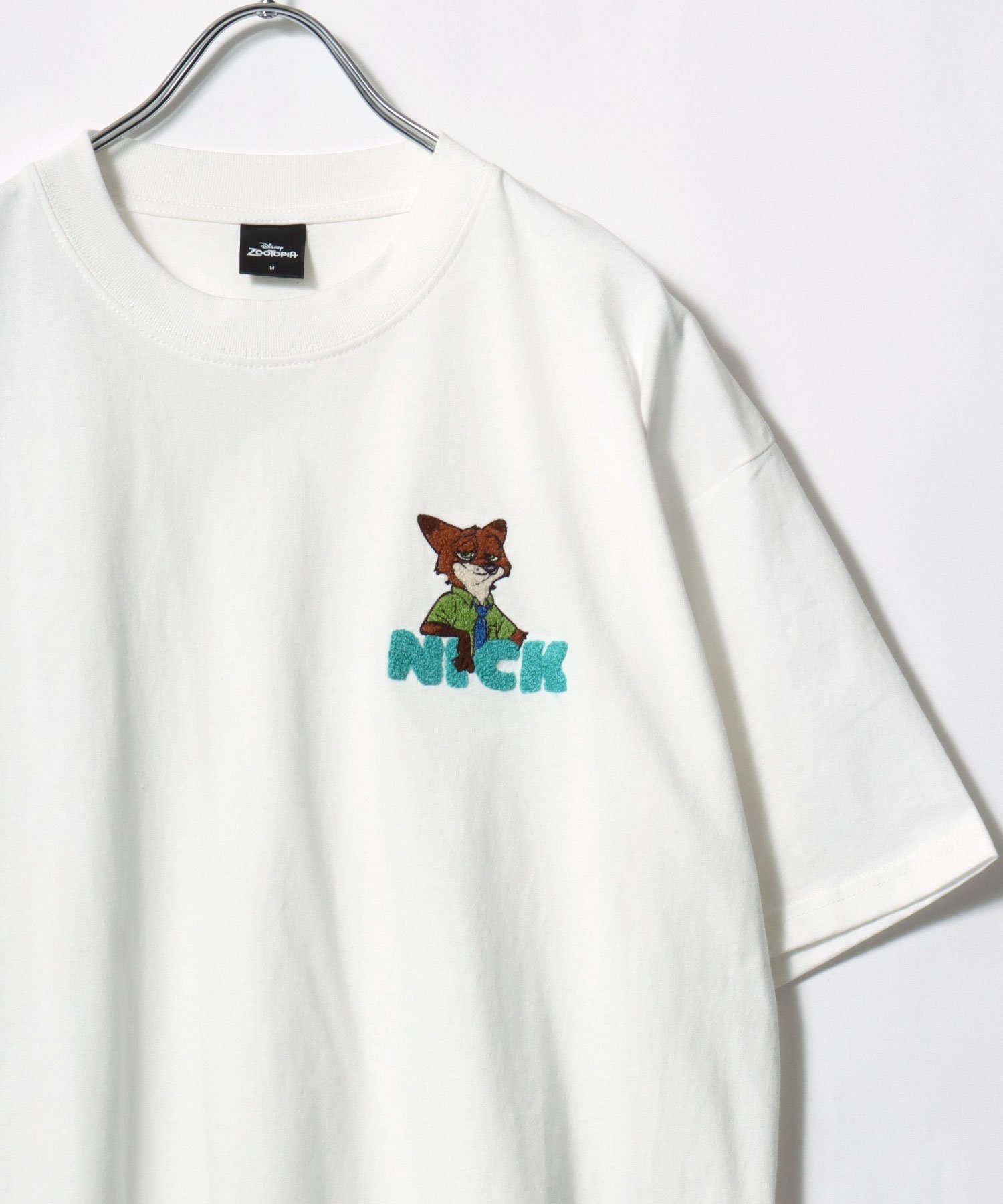 【SALE／14%OFF】Disney Disney ディズニー ミッキー ベイマックス トイ・ストーリー ズートピア 101匹わんちゃん リロアンドスティッチ Tシャツ メンズ キャラクター ワンポイント サガラ刺繍 半袖 ティーシャツ ユニセックス レディース マルカワ トップス カットソー・T