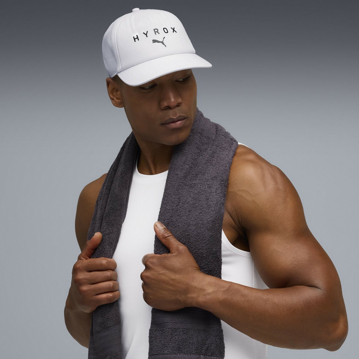 PUMA Unisex PUMA x HYROX Cap PUMA x HYROX Trucker Cap PUMA Sports & Outdoor Goods Other Sports & Outdoor Goods White
