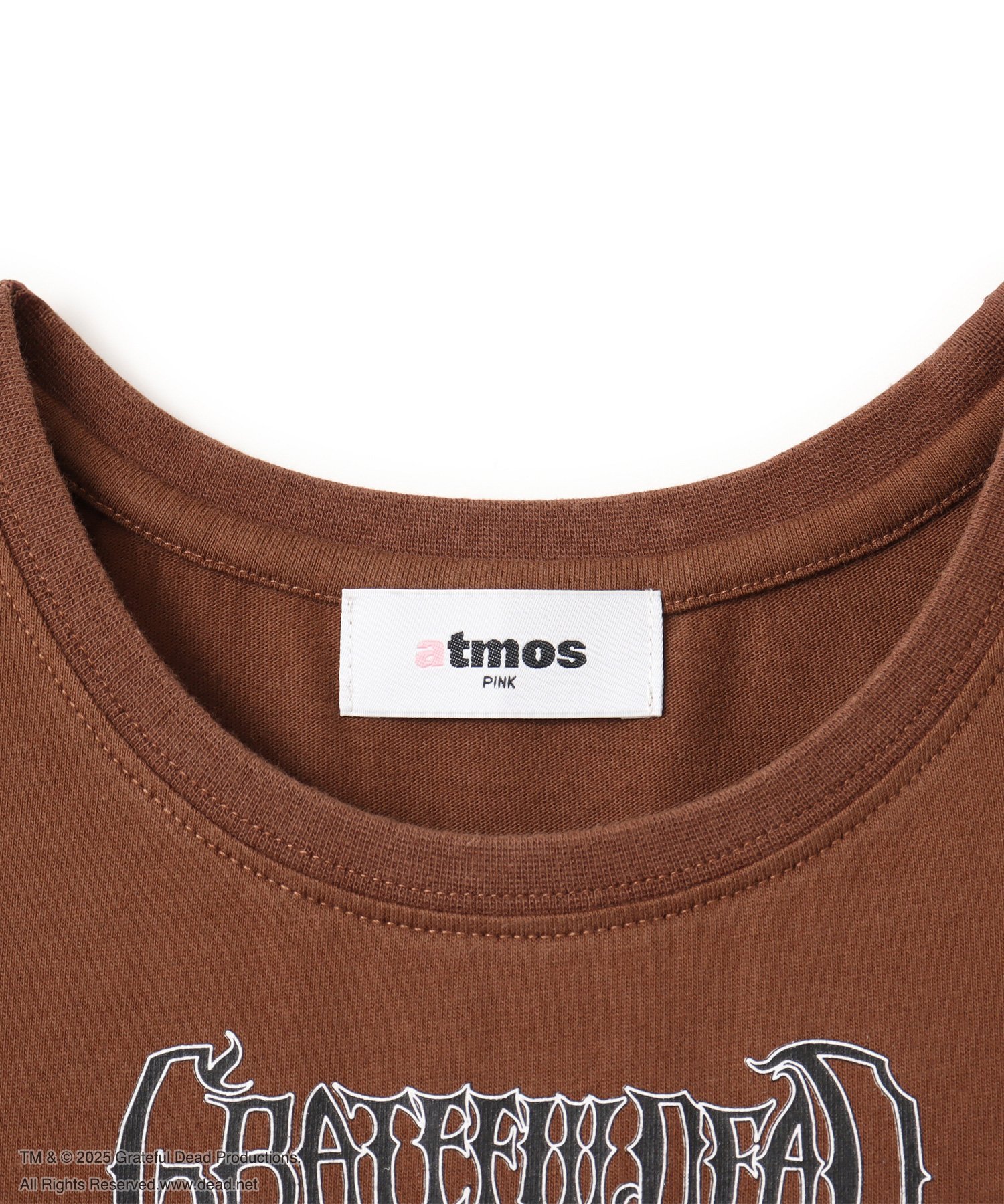 atmos pink atmos pink Grateful Dead Mini T-shirt BROWN アトモス トップス カットソー・Tシャツ ブラウン