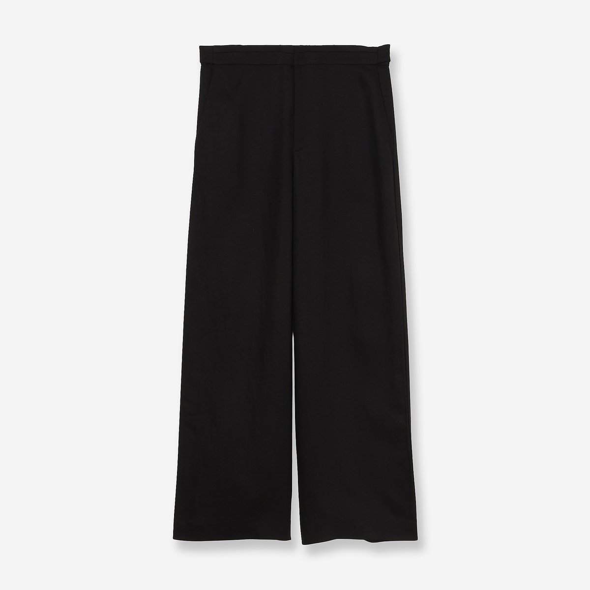R-ISM 【セットアップ対応・洗える・S/M/Lサイズ】リネンブレンドワイドパンツ リズム パンツ チノパンツ ブラック ブラウン
