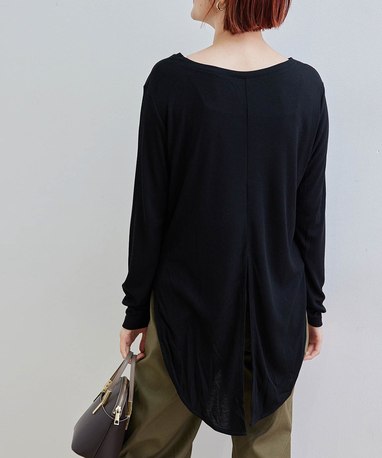 【SALE／33 OFF】ROPE 039 PICNIC 【2WAY】結べるスリットトップス ロペピクニック トップス カットソー Tシャツ ブラック ベージュ レッド