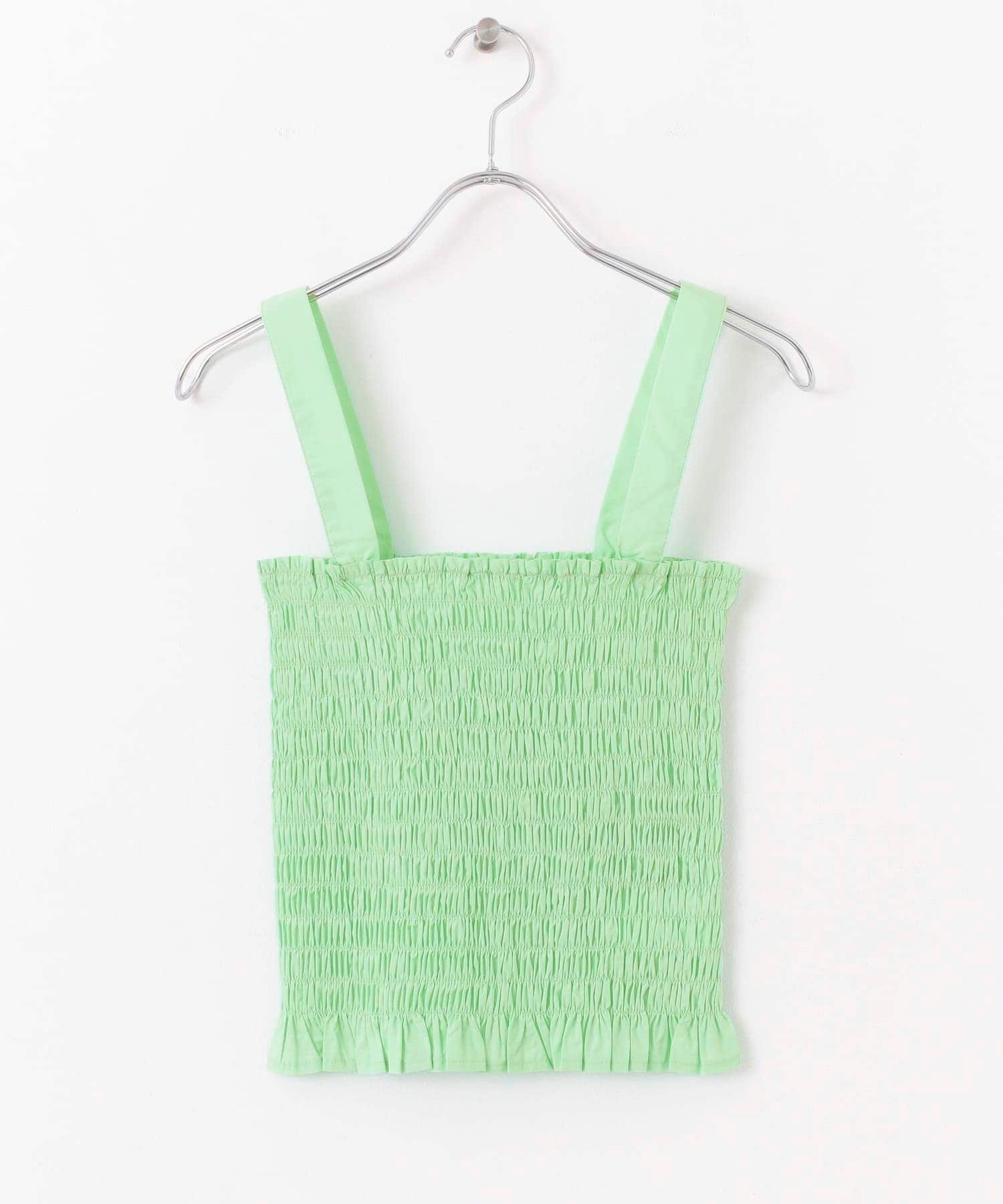 【SALE／70%OFF】SENSE OF PLACE シャーリングフリルトップ センス オブ プレイス トップス キャミソー..